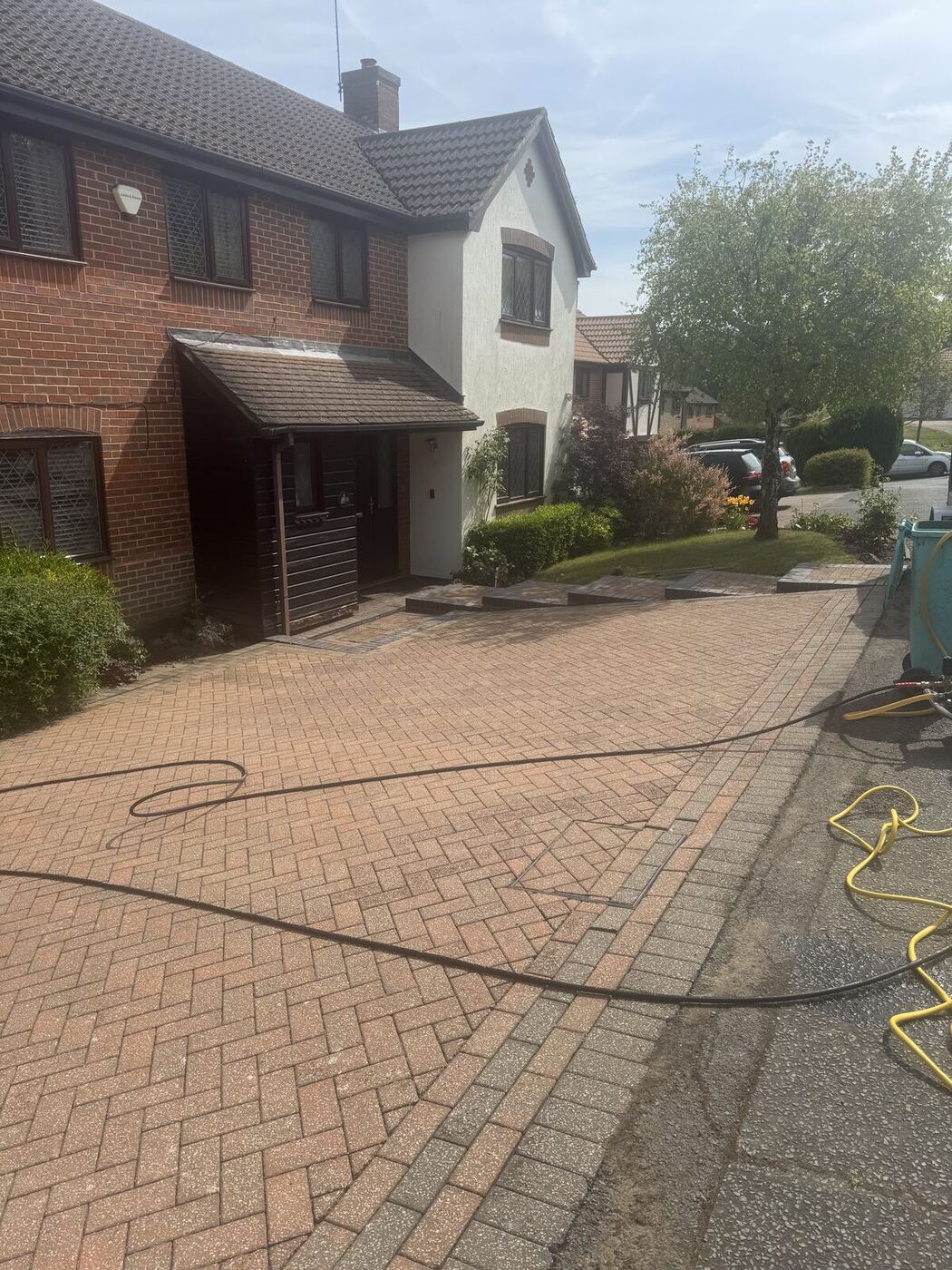 Block paving restored